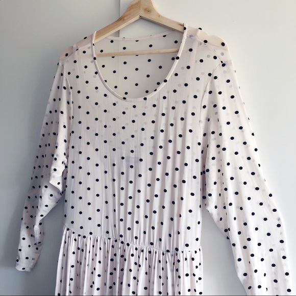 Polka Dot Lined Mesh Dress - Picture 3 of 6